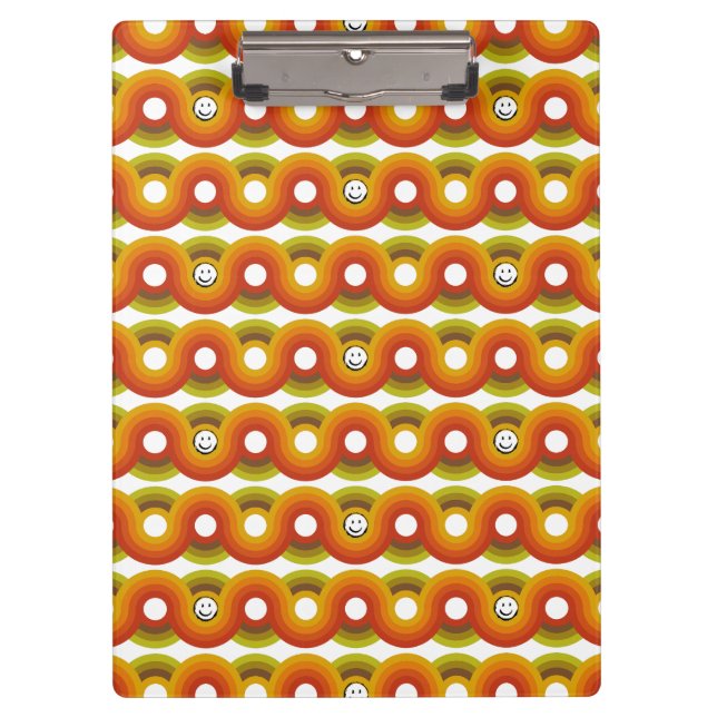 Pranchetas Smiley Vintage Retro Pattern No. 02 (Frente)