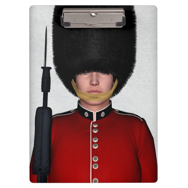 Pranchetas Soldado da Guarda Real Britânica Arte de Londres (Frente)