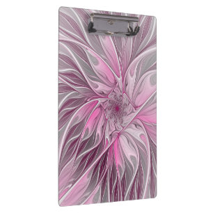 Pranchetas Sonho De Flor Rosa Fractal, Padrão De Fantasia Flo