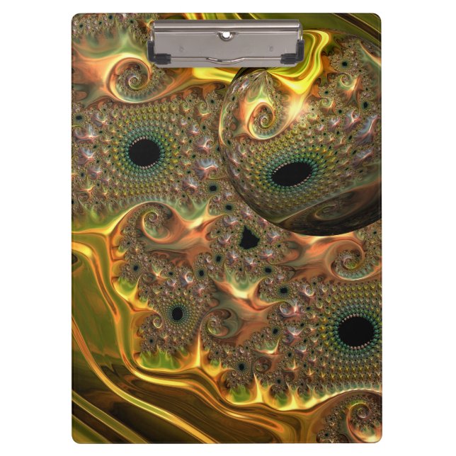 Pranchetas Sonho Fractal Ouro Líquido (Frente)