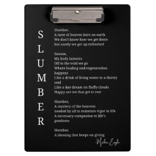 Pranchetas Sono sonhador poema poster muralha