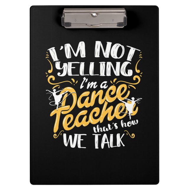 Pranchetas Sou Professora De Dança (Frente)