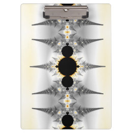 Pranchetas Spikes Fractais de Prata Metálica