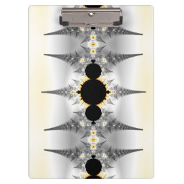 Pranchetas Spikes Fractais de Prata Metálica