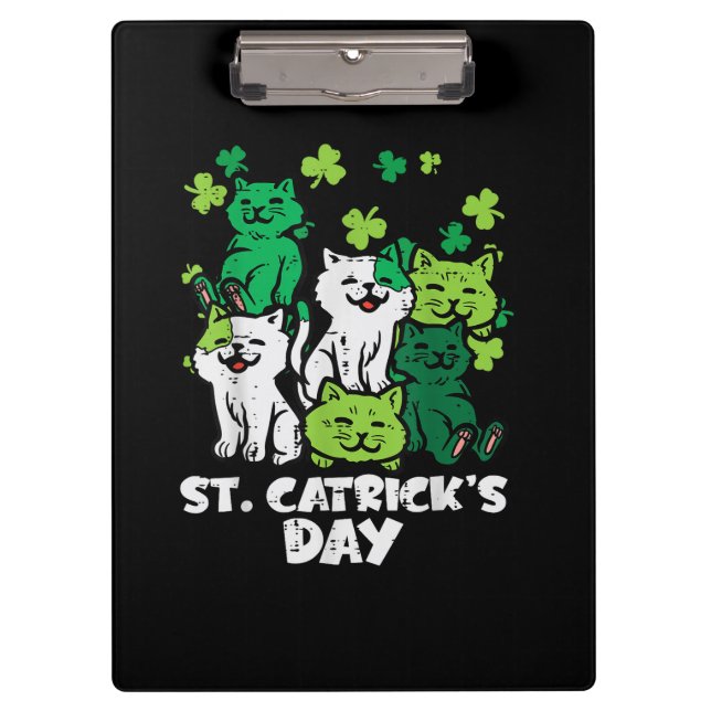 Pranchetas St Patricks Catricks Day Cats Saint Pattys (Frente)