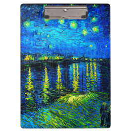 Pranchetas Starry Night Over the Rhone por Vincent Van Gogh
