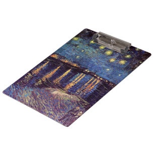 Pranchetas Starry Night Over the Rhone, por Vincent van Gogh