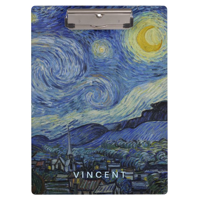 Pranchetas Starry Night Vincent van Gogh (Frente)