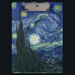 Pranchetas Starry Night Vincent van Gogh Fine Art Painting<br><div class="desc">Vincent van Gogh (holandês, 1853 - 1890) Starry Night, 1889, Oil on canvas Unframed: 73 × 92 cm (28, 7 × 36, 2 pol) Esta pintura mostra a vista da janela virada para leste da sala de asilo de Van Gogh na Santo-Rémy-de-Provence Ele acrescentou uma vila idealizada. Está na coleção...</div>