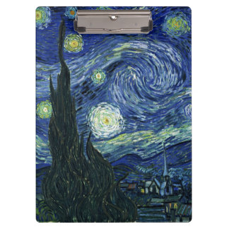 Pranchetas Starry Night Vincent van Gogh Fine Art Painting