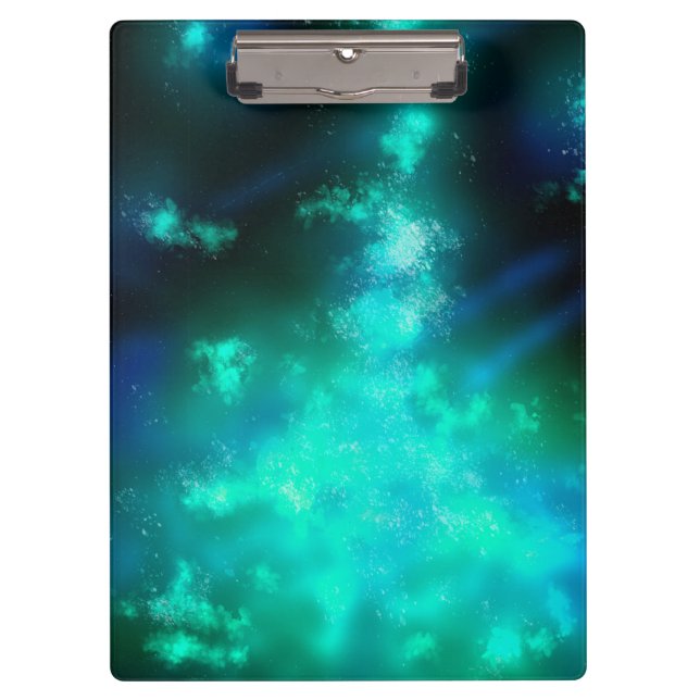 Pranchetas Stars Night Sky Midnight Emerald Green Via Látea (Frente)