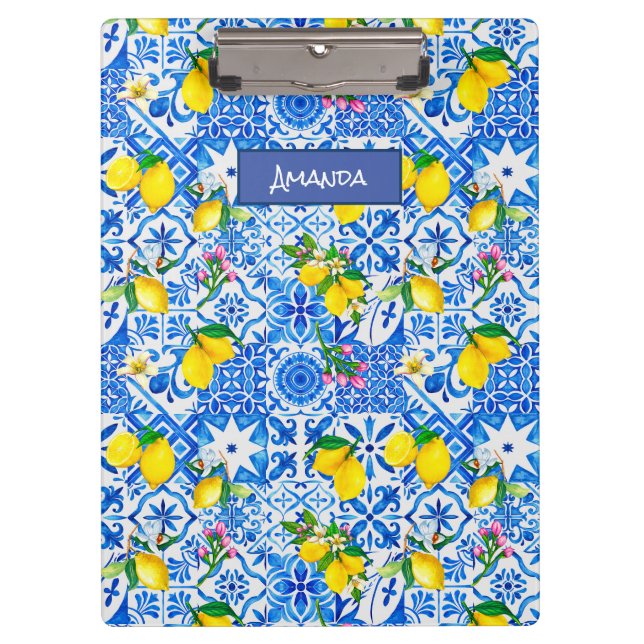 Pranchetas Summer majolica azul Siciliana (Frente)