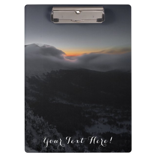 Pranchetas Sunset vulcânico sobre picos majestosos de montanh (Frente)