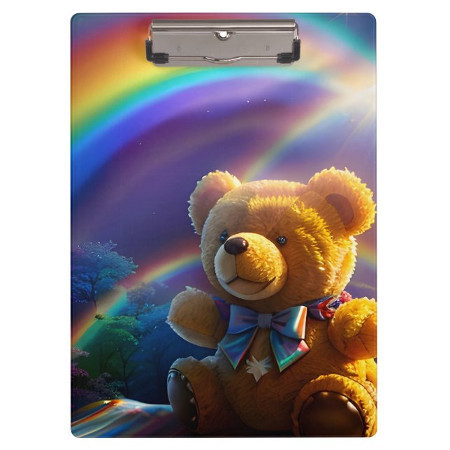 Pranchetas Sunshine Rainbow Teddy Bear Wonderland (Frente)