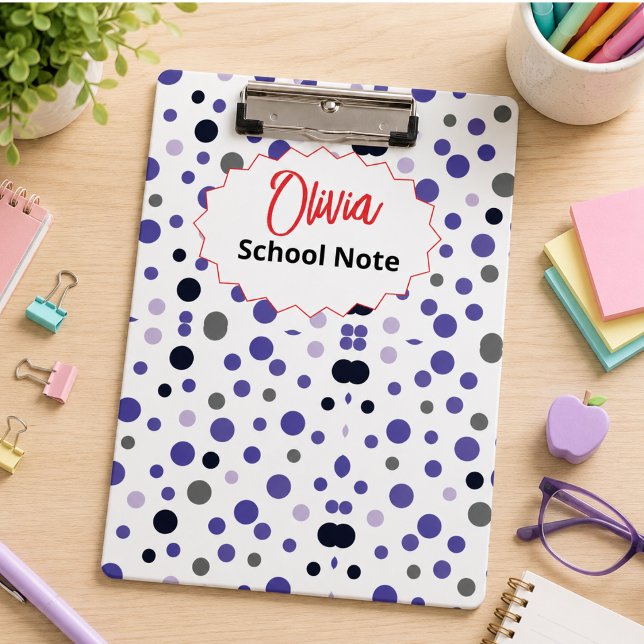 Pranchetas Suprimentos Divertidos de Volta às Aulas para Cria (Fun Back to School Supplies for Kids or Teachers Clipboard)