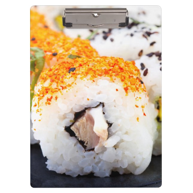 Pranchetas Sushi num prato (Frente)