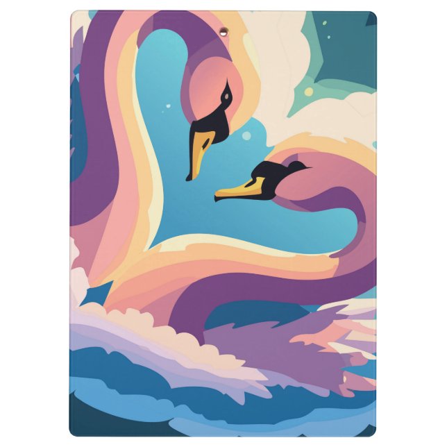 Pranchetas Swans In Love (Verso)