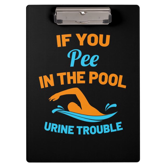 Pranchetas Swimmer Pee Na Piscina (Frente)