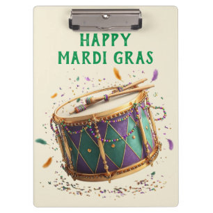 Pranchetas Tambor Festivo de Mardi Gras