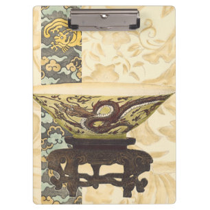 Pranchetas Tapeçaria Asiática com Design de Bowl e Dragão
