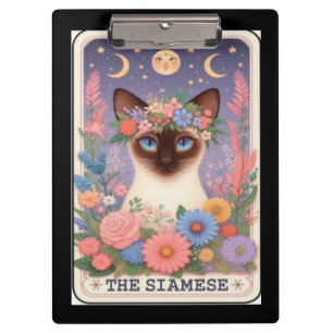Pranchetas Tarot do Gato Siames Felino Místico