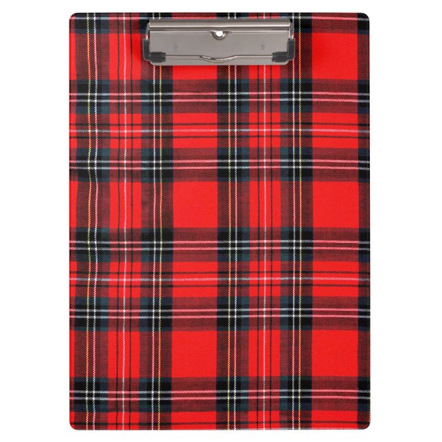 Pranchetas Tartan real do vintage (Frente)
