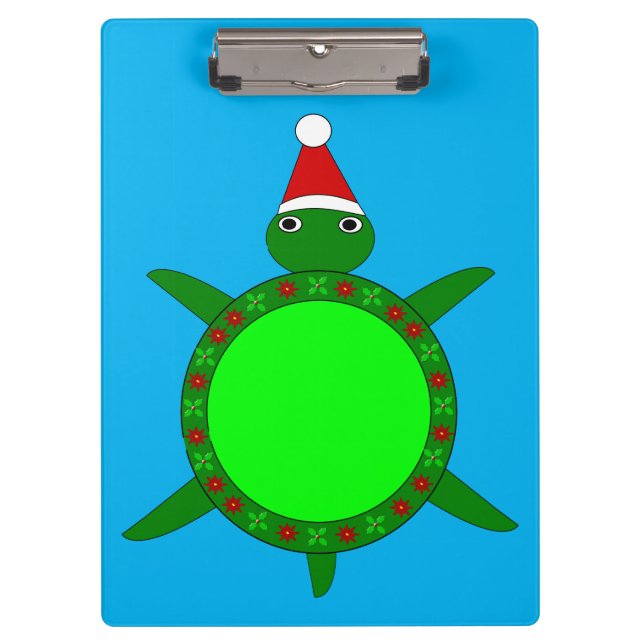 Pranchetas Tartaruga-de-Natal giro com casca de flores (Frente)