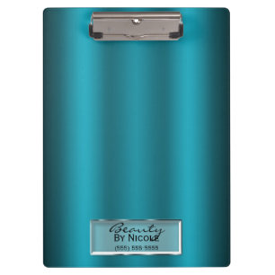 Pranchetas Teal Aqua Brilho Elegante Chique Glam Personalizad