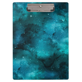 Pranchetas Teal Galaxy Series Design 7
