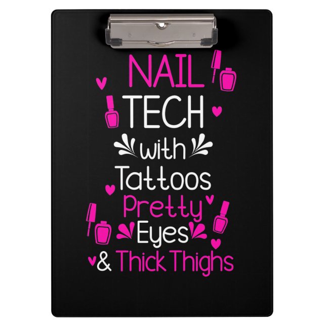 Pranchetas Tecnologia Nail com Tatuagens (Frente)