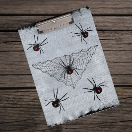 Pranchetas Teia de Aranha Viúva Negra Halloween Gótico