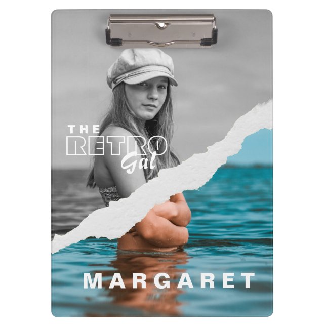 Pranchetas Tela de Fotografia do Retrato Na moda preto e bran (Frente)