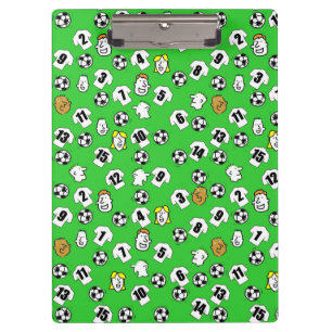 Pranchetas Tema de futebol com camisas brancas