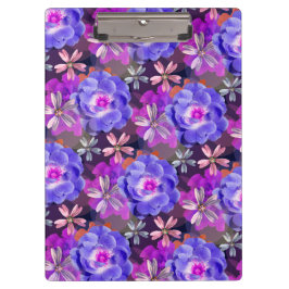 Pranchetas Tendência de Padrão Floral Puro e Bonito Colorida