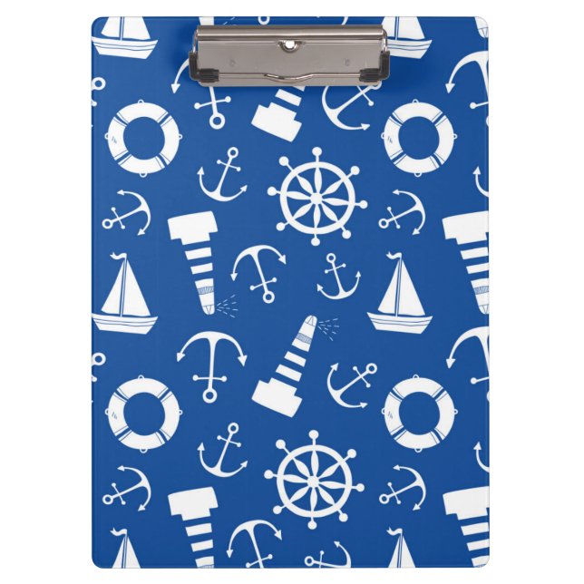 Pranchetas Teste padrão azul do mar (Frente)