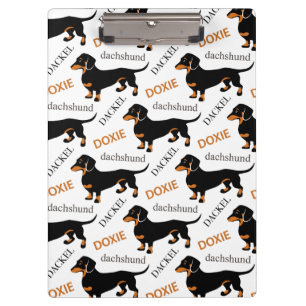 Pranchetas Teste padrão bonito do cão de Doxie do Dachshund