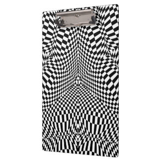 Pranchetas Teste padrão checkered preto e branco abstrato