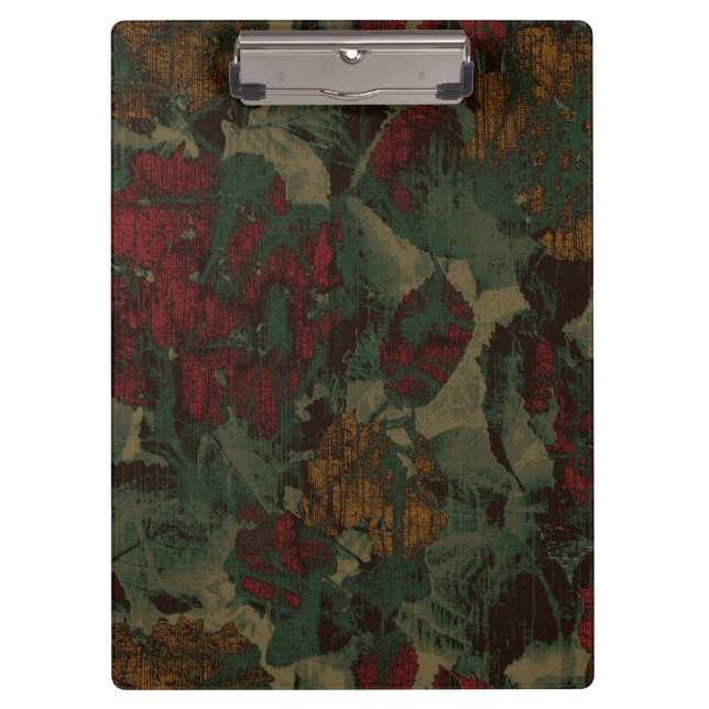 Pranchetas Teste padrão colorido da camuflagem da flor (Frente)