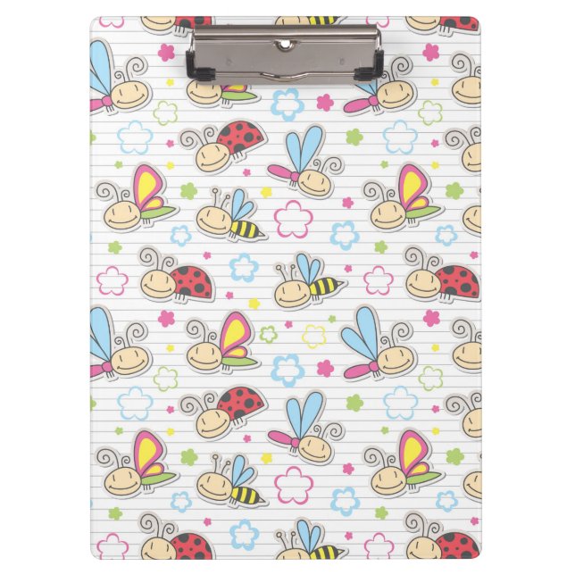 Pranchetas teste padrão com insetos (Frente)