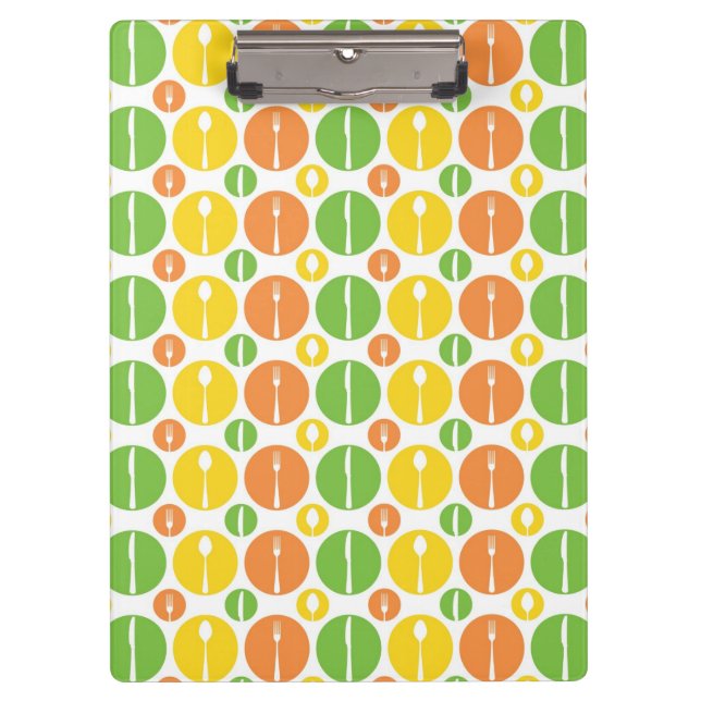 Pranchetas Teste padrão da cutelaria do vintage (Frente)