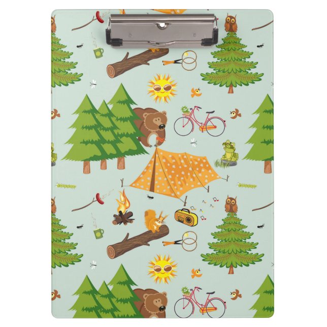 Pranchetas Teste padrão de acampamento (Frente)