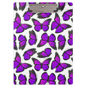Pranchetas Teste padrão de borboleta roxo do monarca