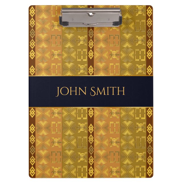 Pranchetas Teste padrão dourado africano étnico. Adinkra (Frente)