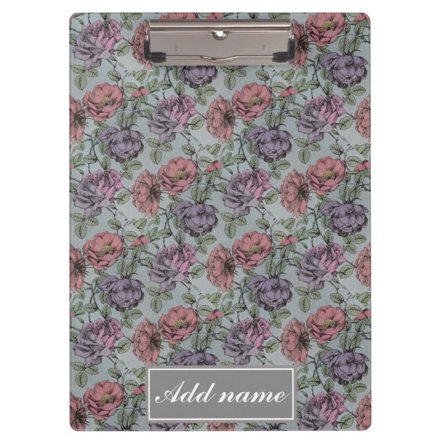 Pranchetas Teste padrão floral do vintage (Frente)