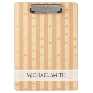 Pranchetas Teste padrão moderno do coração da listra elega