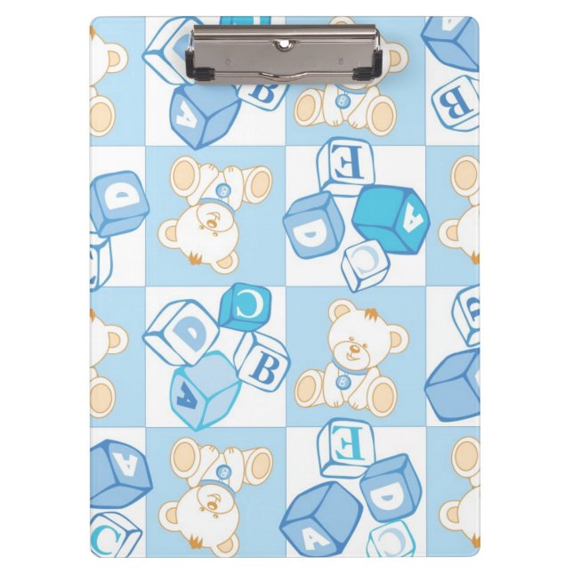 Pranchetas Teste padrão verificado do urso de ursinho (Frente)