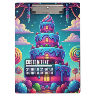 Pranchetas Texto Personalizado Sonhos Doces Arte de Bolo Capr
