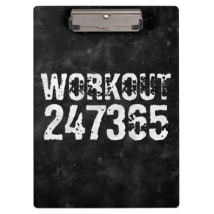 Pranchetas Texto vestido e arranhado Workout 247365 vintage