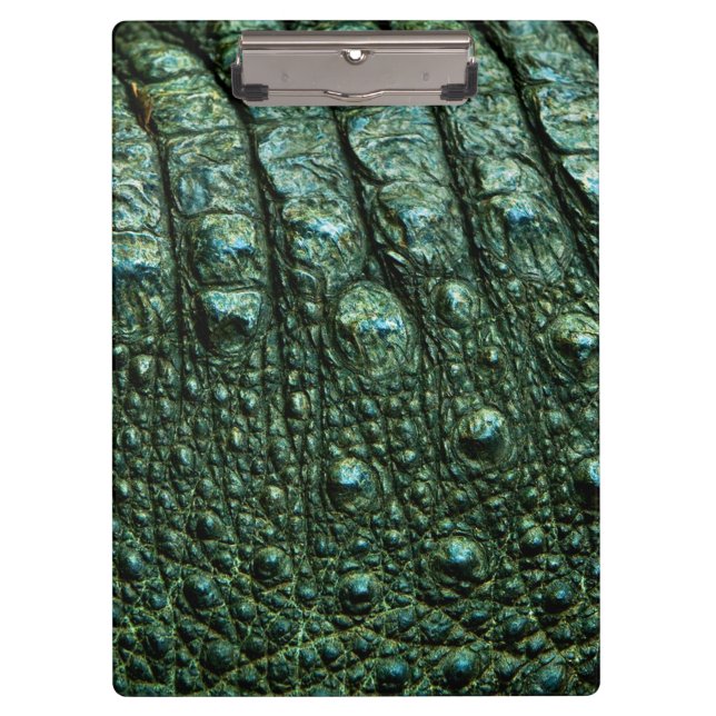 Pranchetas Textura de Pele de Alligador Verde (Frente)