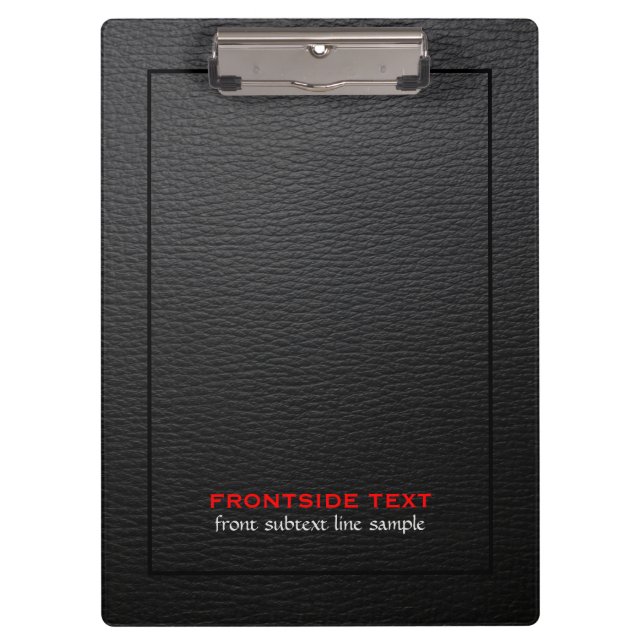 Pranchetas Textura preta de couros e peles (Frente)